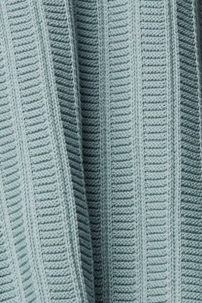 Paksu neulepusero puolivetoketjulla, GREY BLUE, detail image number 1