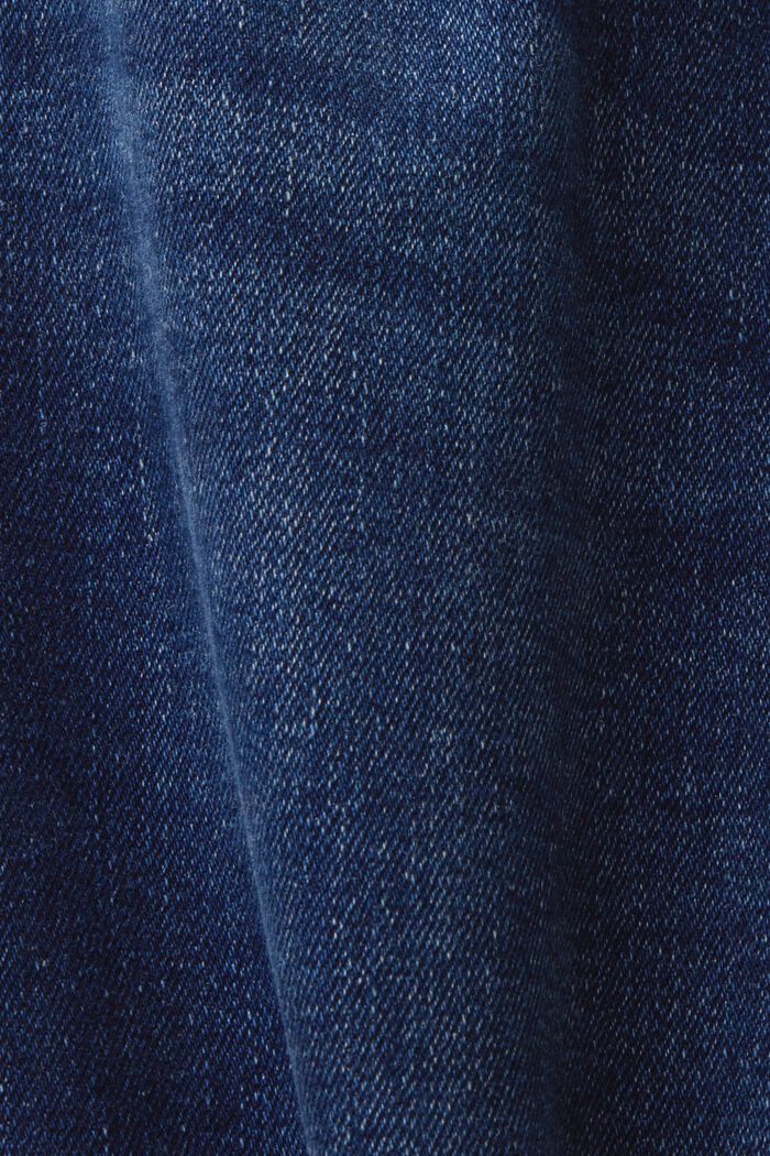 Kierrätettyä: korkeat bootcut-farkut, BLUE DARK WASHED, detail image number 6