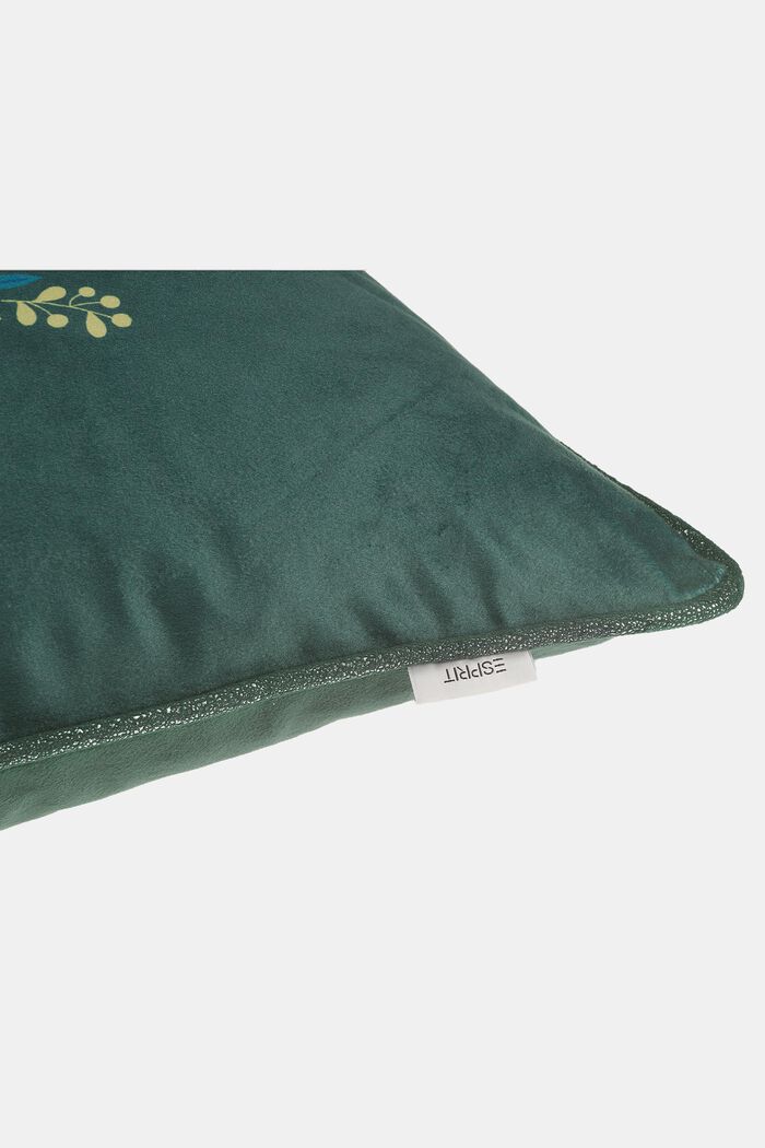 Tyynynpäällinen kirjailtua samettia, GREEN, detail image number 1