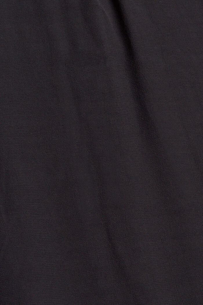 Hiuslaskoksellinen pusero, LENZING™ ECOVERO™, BLACK, detail image number 4