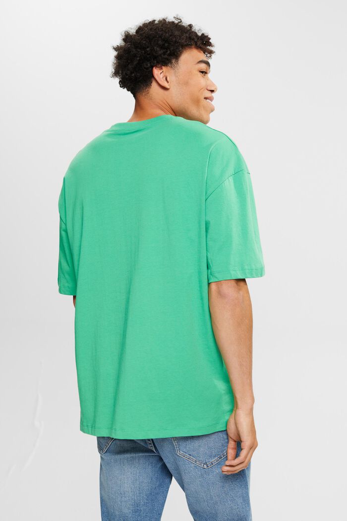 Jersey-T-paita, jossa iso merkki, GREEN, detail image number 3