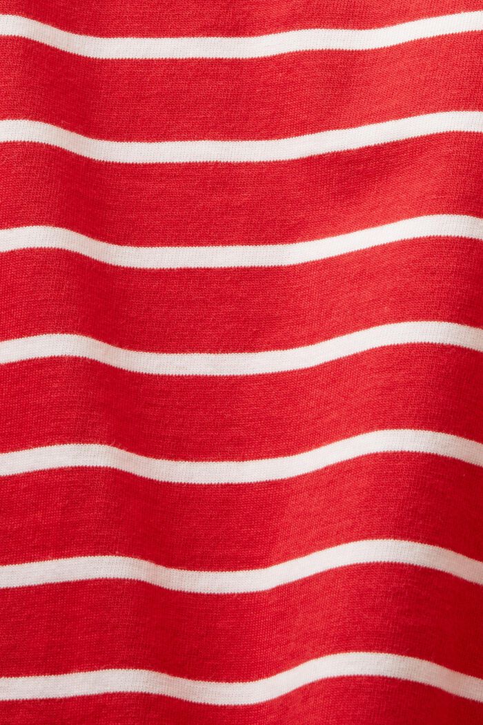 Raidallinen pitkähihainen paita, DARK RED, detail image number 5