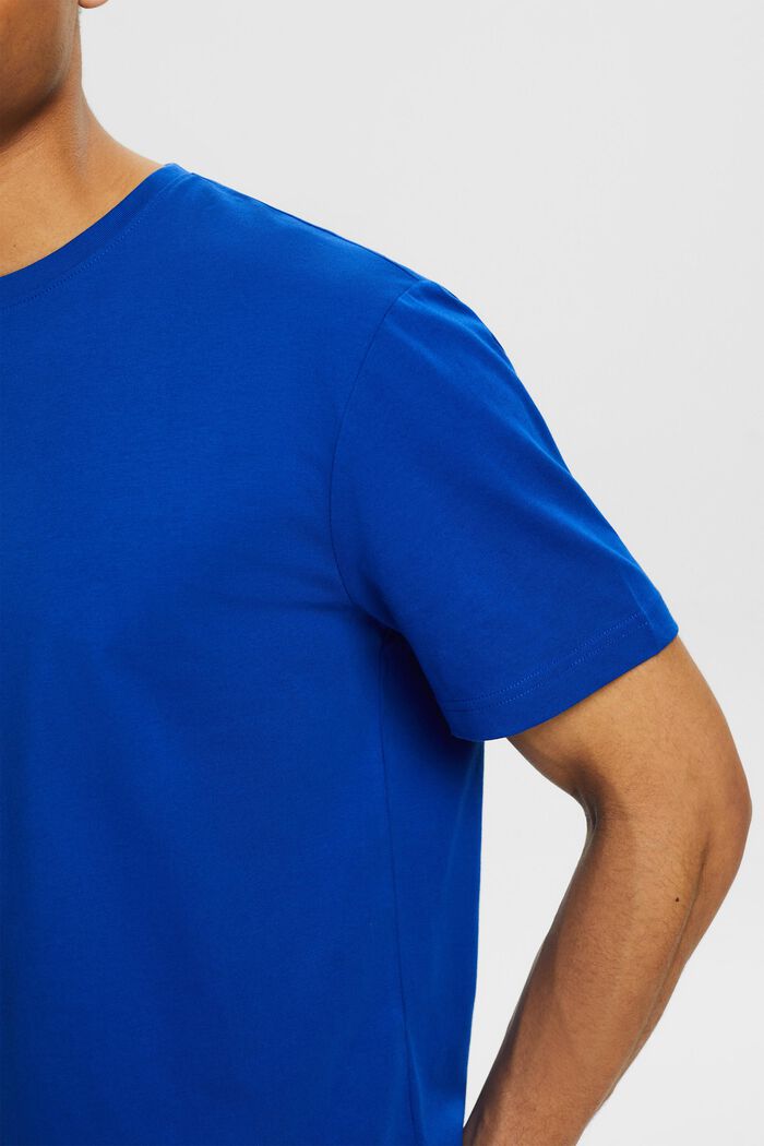 Lyhythihainen t-paita pyöreällä pääntiellä, BRIGHT BLUE, detail image number 3