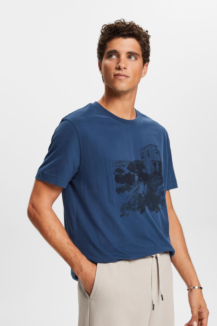 T-paita graafisella printillä, BLUE, detail image number 2