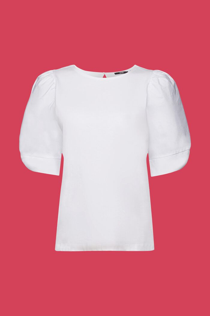 T-paita sekoitekangasta, 100 % puuvillaa, WHITE, detail image number 6