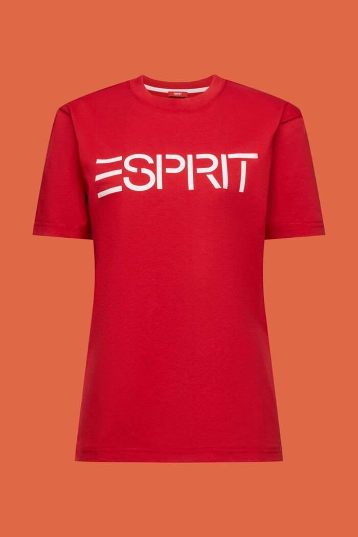Logollinen unisex-t-paita puuvillajerseytä, RED, detail image number 8