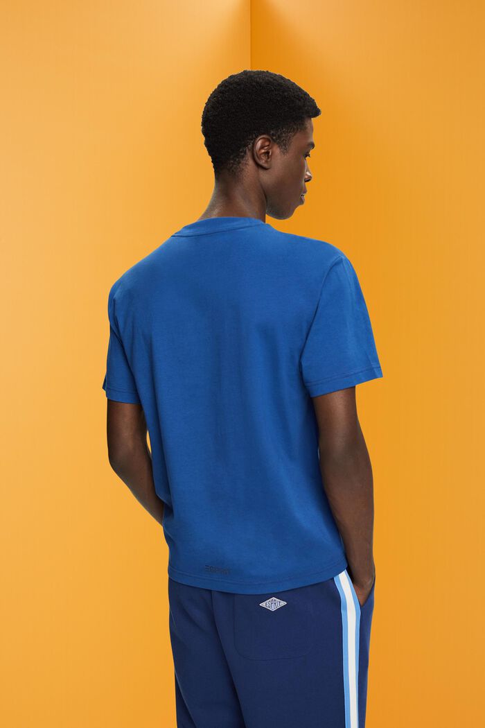 Puuvillainen t-paita delfiiniprintillä, BRIGHT BLUE, detail image number 3