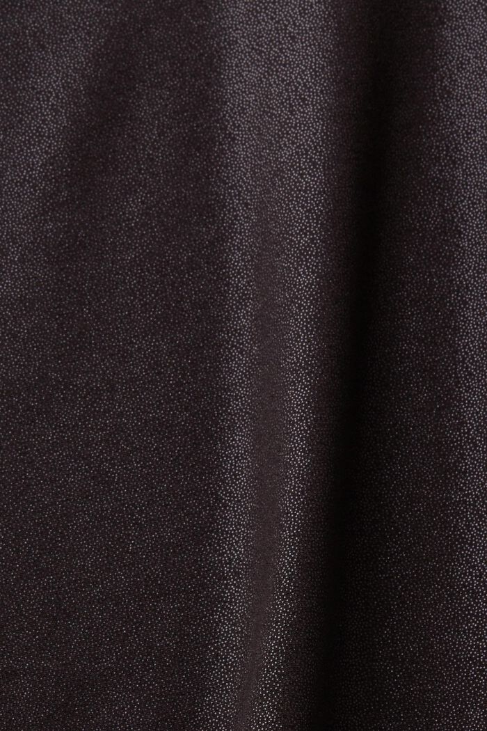 Säihkyvästi pintakäsitellyt, levenevät housut, BLACK, detail image number 6