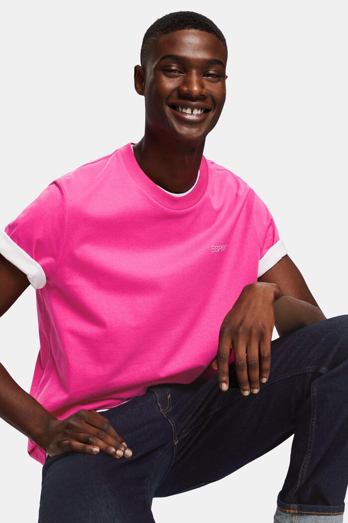 Logollinen unisex-t-paita, PINK FUCHSIA, detail image number 0