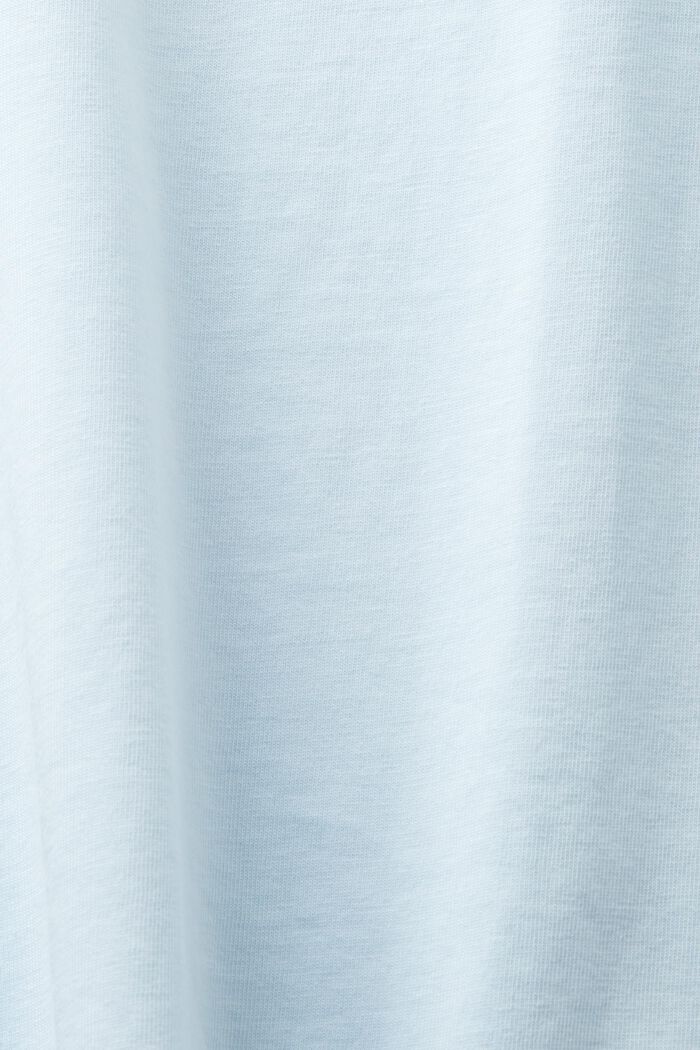 Lyhythihainen T-paita, jossa pyöreä pääntie, PASTEL BLUE, detail image number 5
