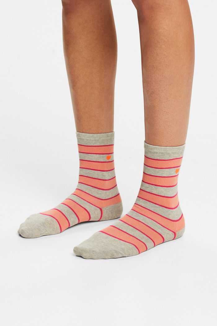2 paria raidallisia sukkia, STORM GREY, detail image number 1