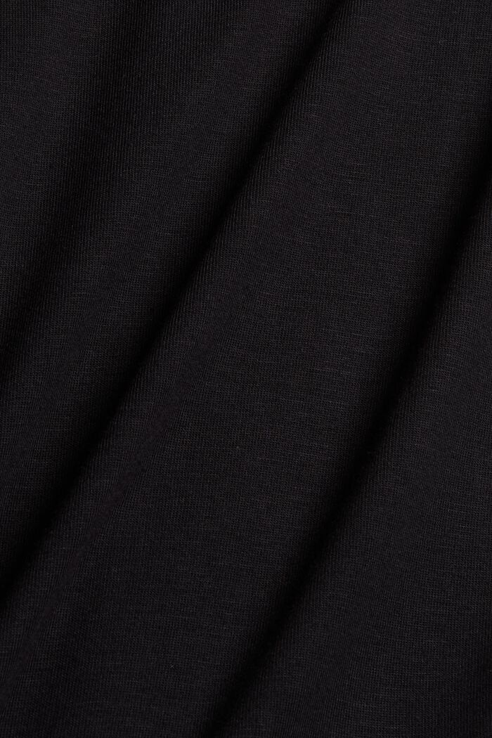 Pyjamapaita, LENZING™ ECOVERO™, BLACK, detail image number 4