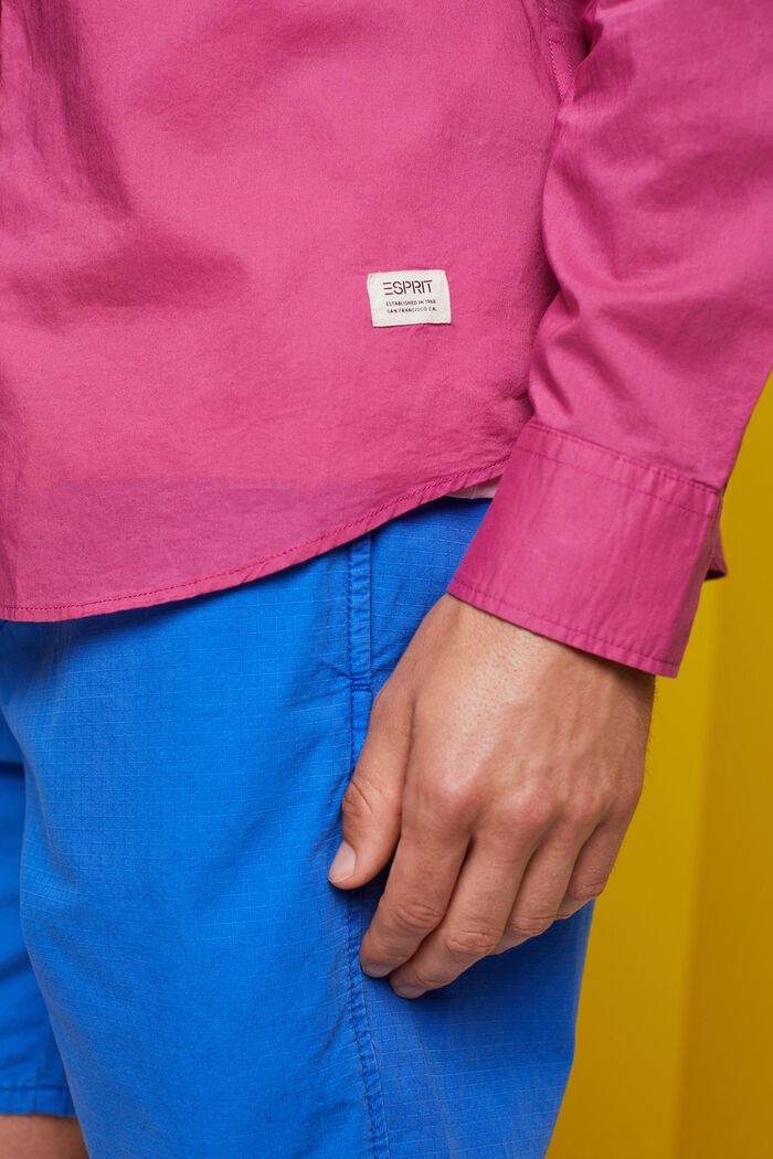 Pitkähihainen paita, 100 % puuvillaa, DARK PINK, detail image number 2