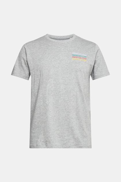 Jersey-T-paita, jossa värikäs logopainatus