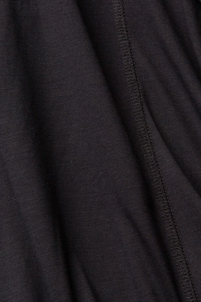 Hupullinen pitkähihainen paita, LENZING™ ECOVERO™, BLACK, detail image number 1
