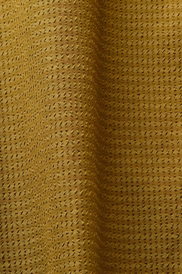 Teksturoitu pitkähihainen kauluspaita, OLIVE, detail image number 4