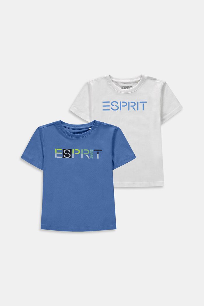 2 kpl logoprintillisiä t-paitoja, LIGHT BLUE, detail image number 0