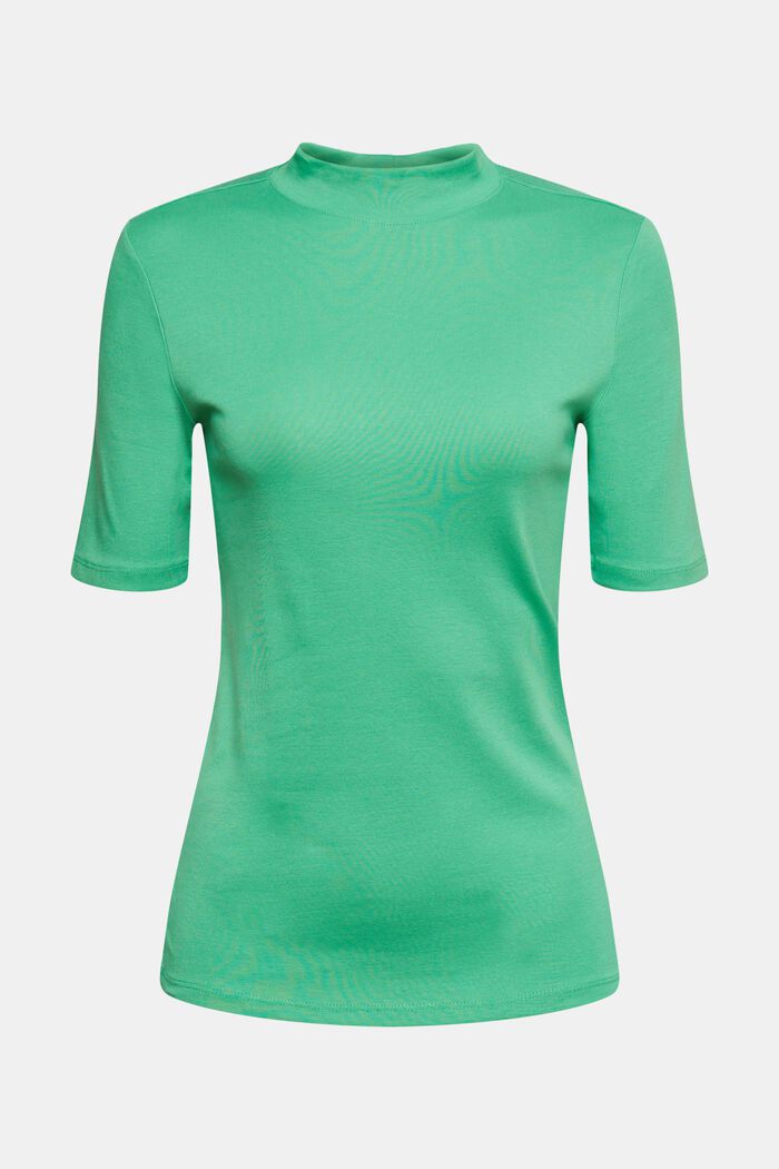 Pystykauluksellinen T-paita, GREEN, overview