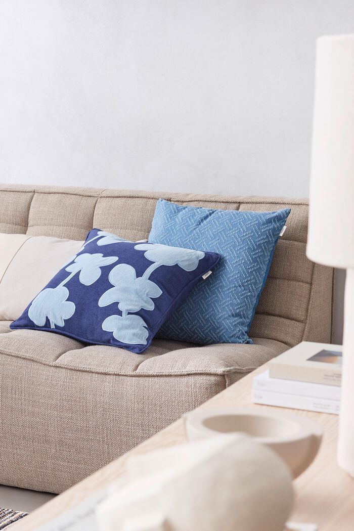 Kukkakuvioinen tyynynpäällinen, BLUE, detail image number 4
