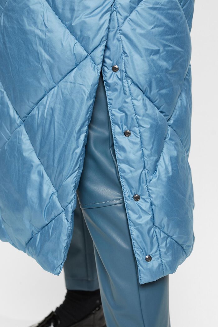 Pitkä takki timanttitikkauksella, BLUE LAVENDER, detail image number 0