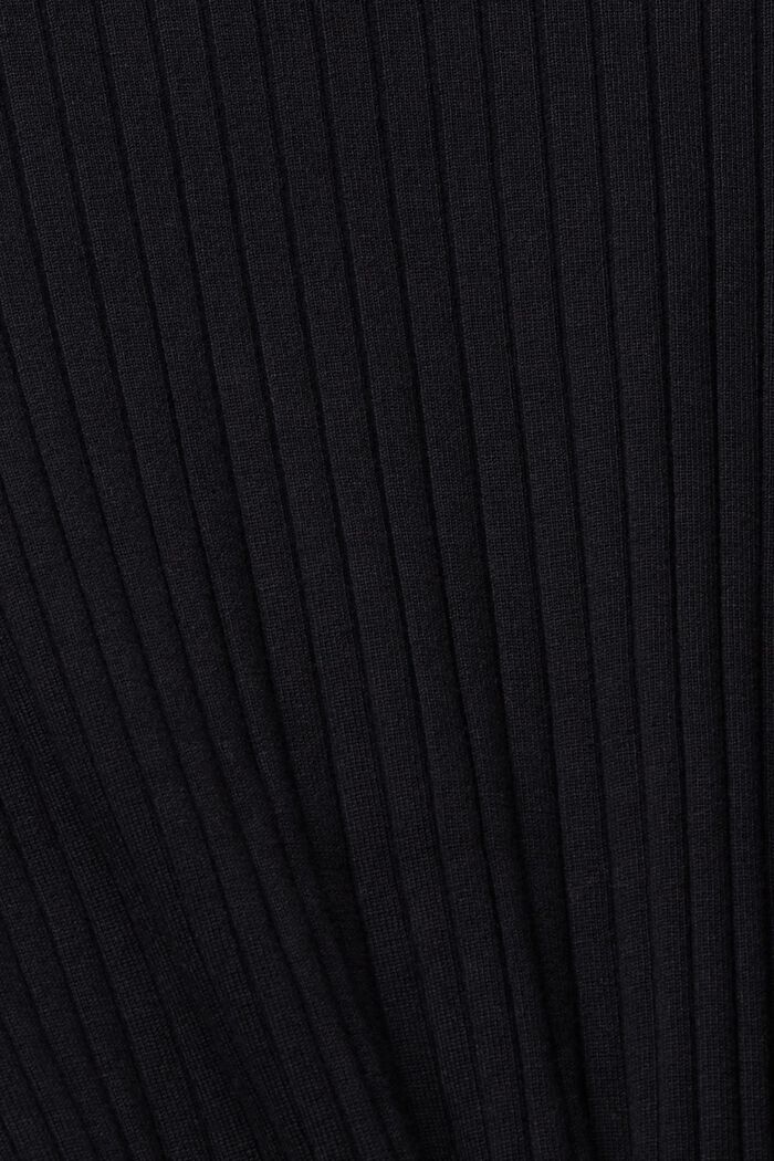 Pystykaulusneulepusero, BLACK, detail image number 1