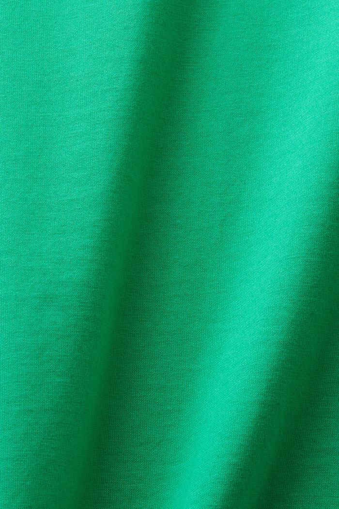 Pima-puuvillasta valmistettu T-paita, jossa pyöreä pääntie, GREEN, detail image number 5