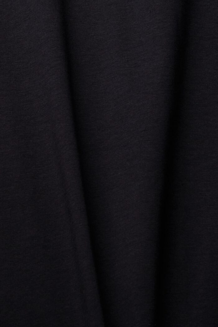 Poolokauluksinen pitkähihainen paita, BLACK, detail image number 4