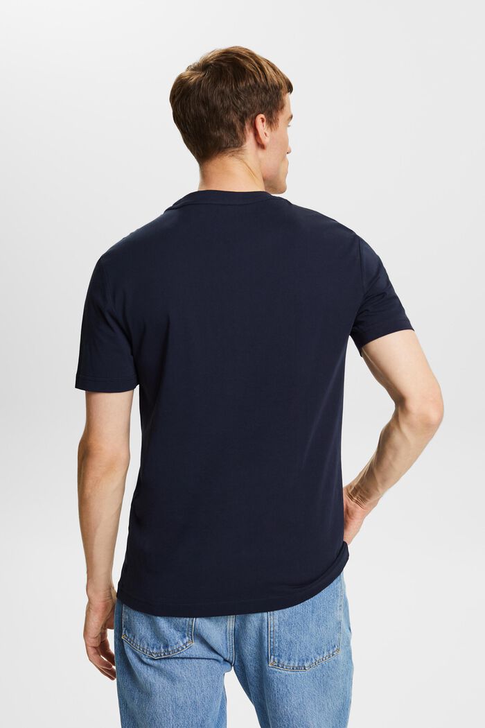 Jersey-t-paita luomupuuvillaa, NAVY, detail image number 3