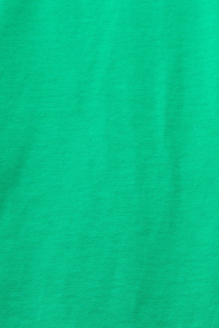Jersey-t-paita luomupuuvillaa, GREEN, detail image number 5