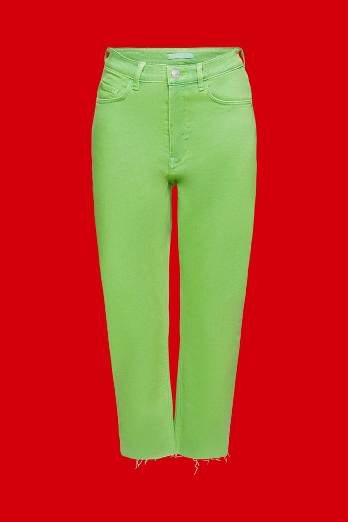 Vajaapituiset hapsulahkeiset housut, GREEN, detail image number 7