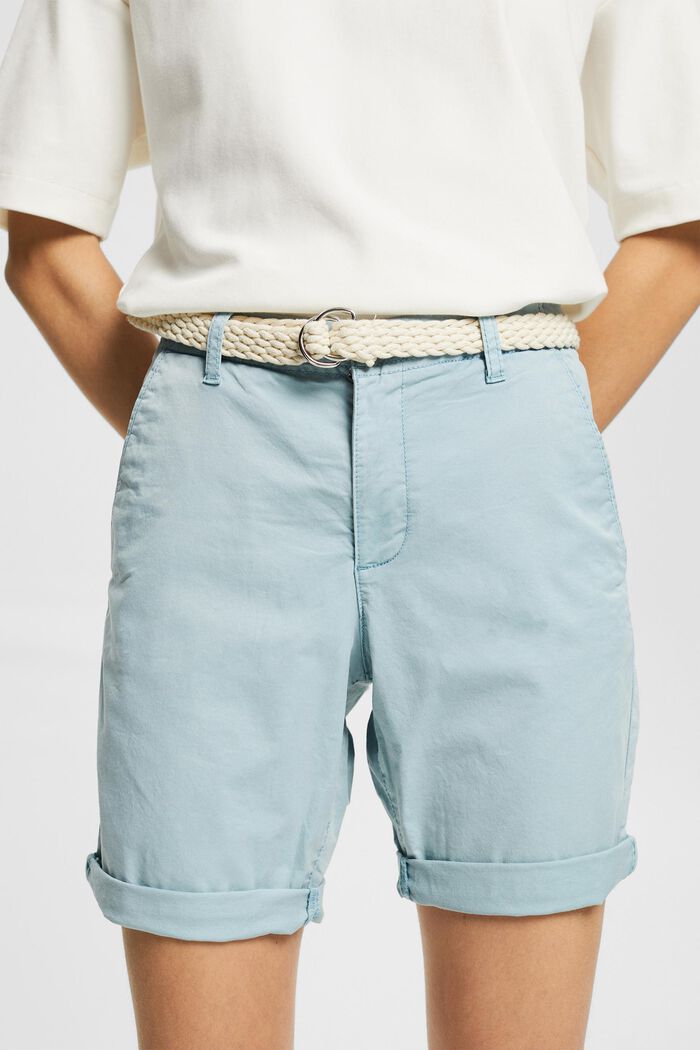 Woven Shorts, GREY BLUE, detail image number 2