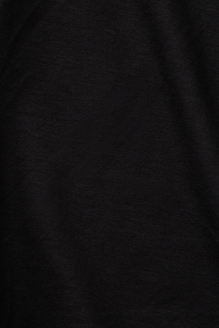 Kietaisutyyliset jerseyshortsit, BLACK, detail image number 5