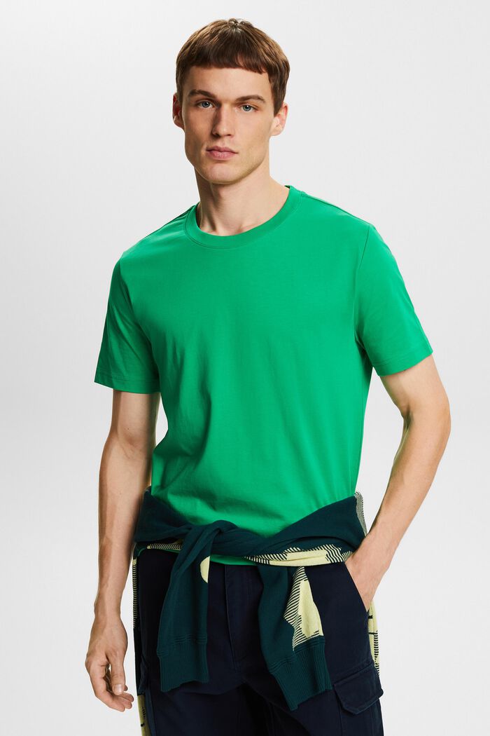 T-paita jerseytä, pyöreä pääntie, NEW GREEN, detail image number 0