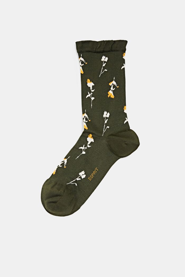 Kukalliset sukat, joissa ilmavat resorit, MILITARY, detail image number 0