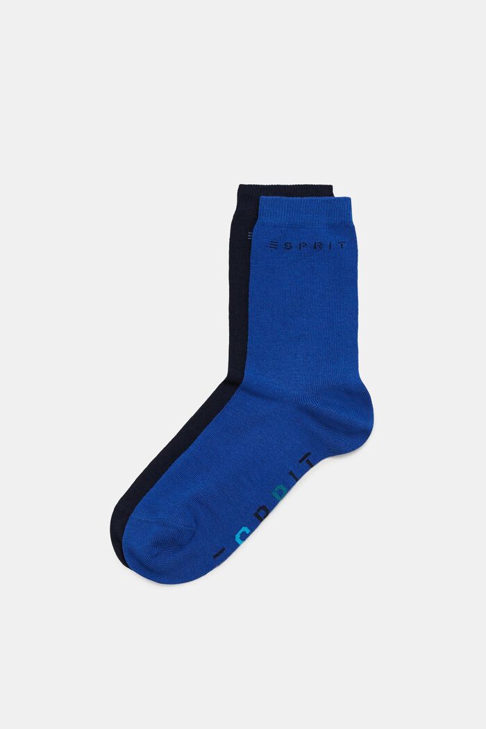 Lasten logokuvioidut sukat, NAVY/DARK BLUE, detail image number 0