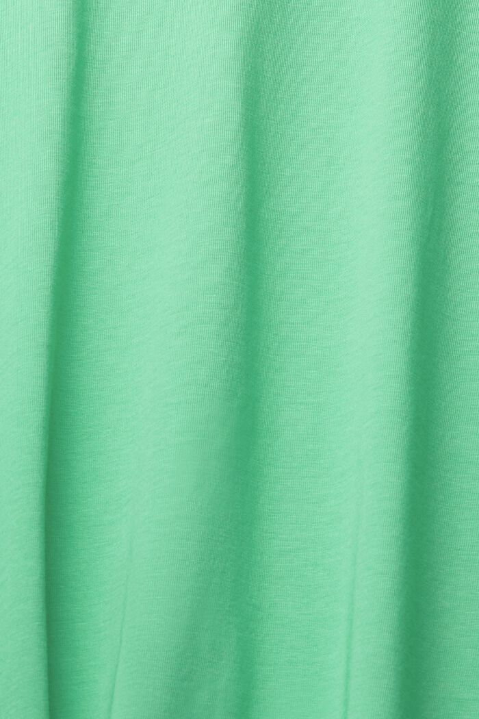 Jersey-T-paita, 100 % puuvillaa, GREEN, detail image number 5