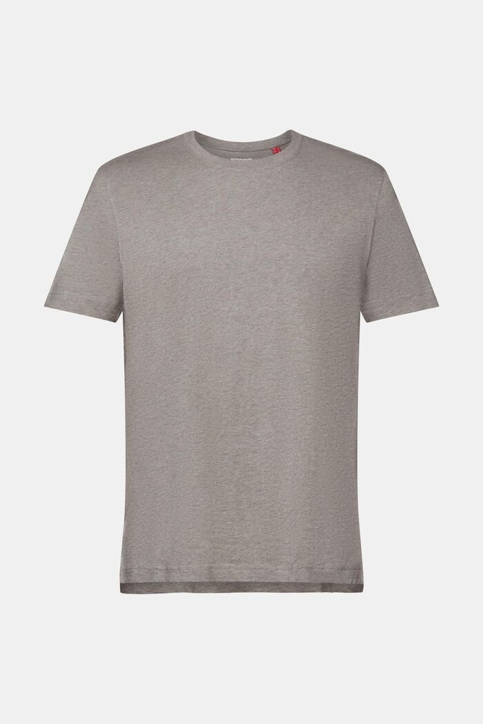 T-paita 100 % puuvillaa, pyöreä pääntie, GUNMETAL, detail image number 6