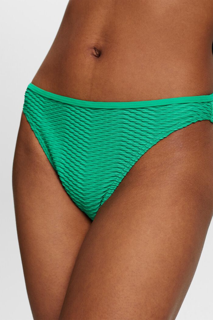 Kierrätettyä: teksturoidut bikinihousut, GREEN, detail image number 1