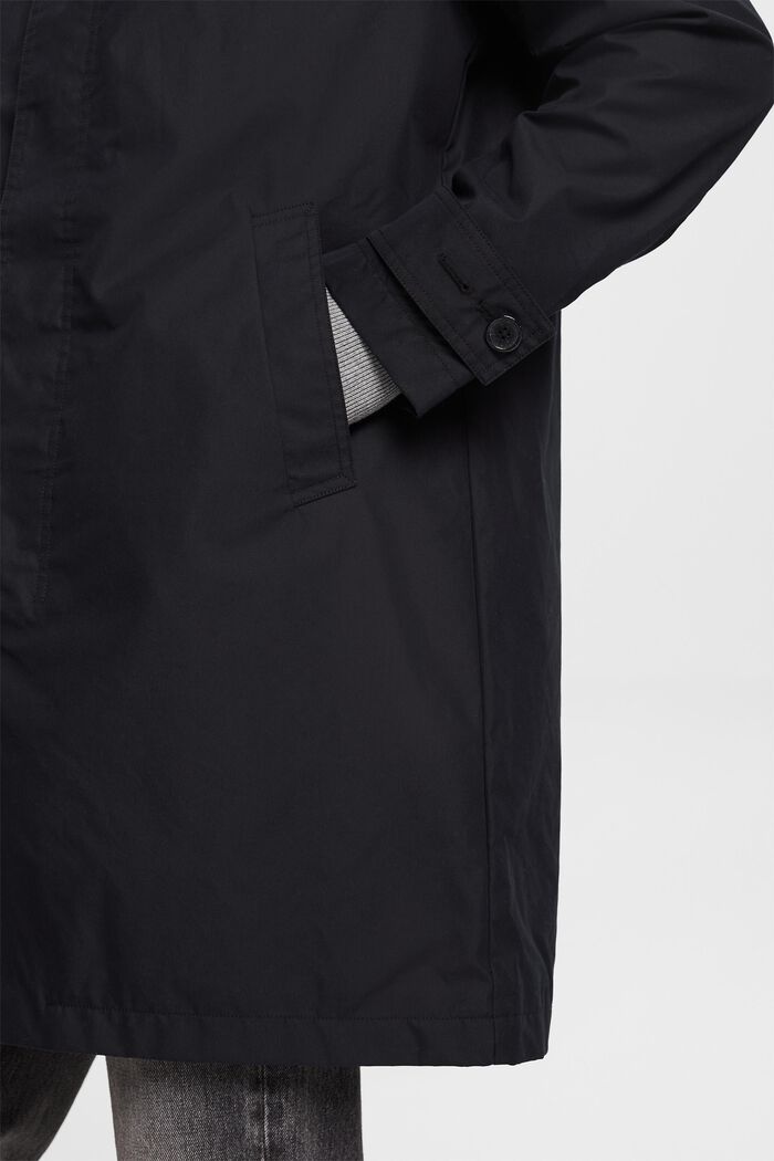 Kierrätettyä: kevyt, pitkä takki, BLACK, detail image number 2