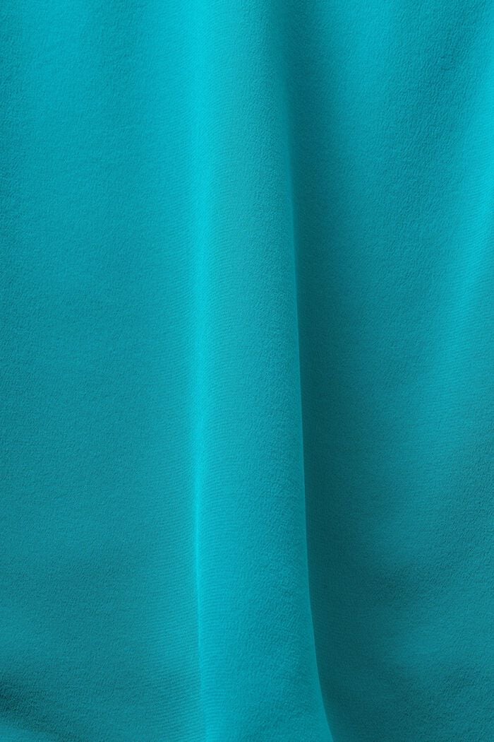 Pitsinen silkkipaita, DARK TURQUOISE, detail image number 5