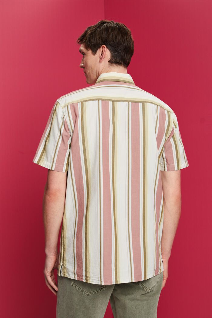 Kuvioitu, lyhythihainen paita, 100 % puuvillaa, DARK OLD PINK, detail image number 3