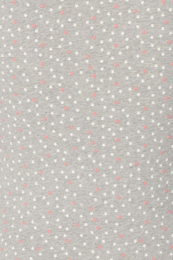 Tähtipainettu pyjamasetti, LIGHT GREY MELANGE, detail image number 5
