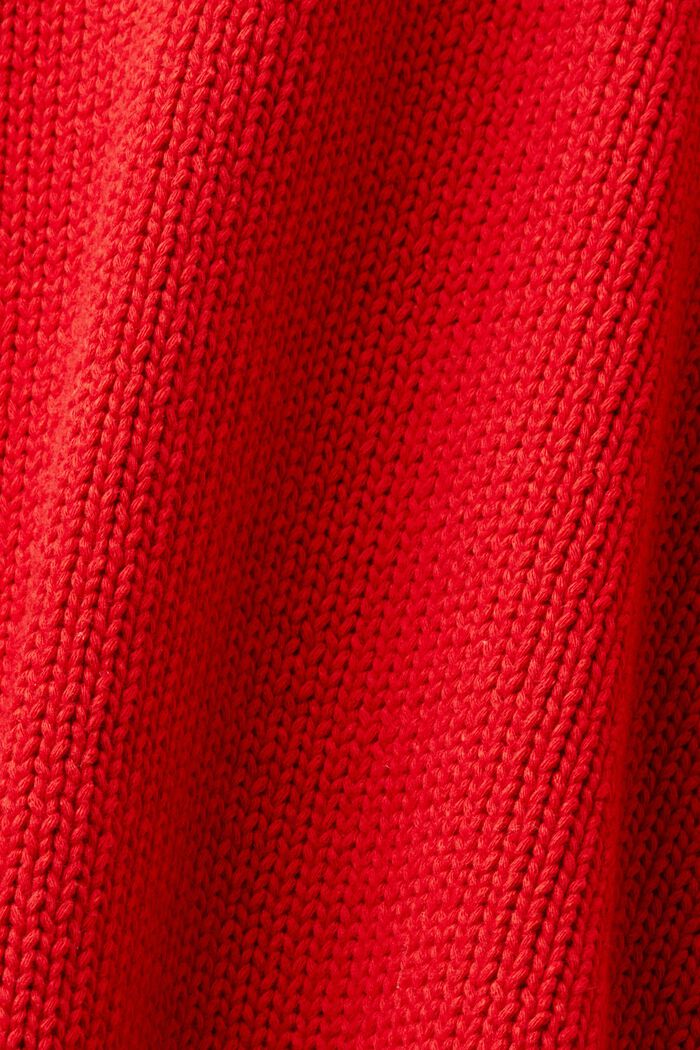 Logollinen neulepusero paksua neulosta, DARK RED, detail image number 6