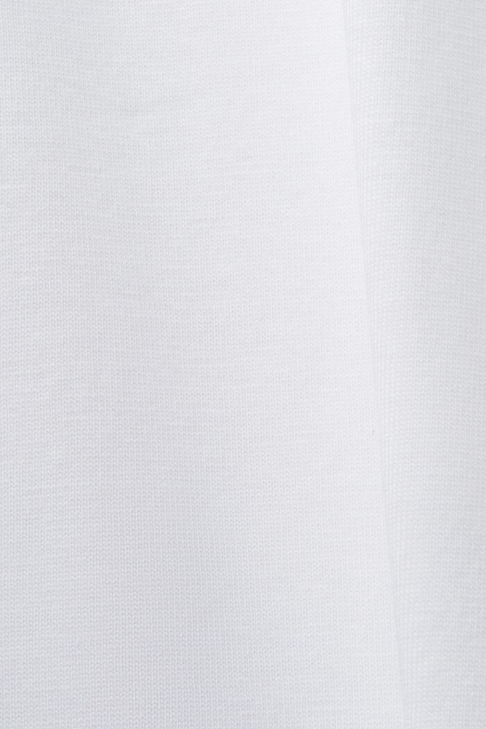 CURVY puuvillainen t-paita etupainatuksella, WHITE, detail image number 1