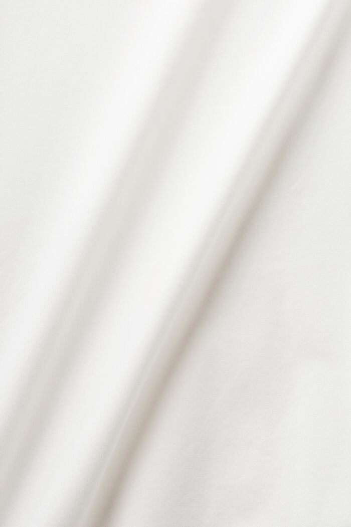 Pima-puuvillasta valmistettu T-paita, jossa pyöreä pääntie, OFF WHITE, detail image number 5