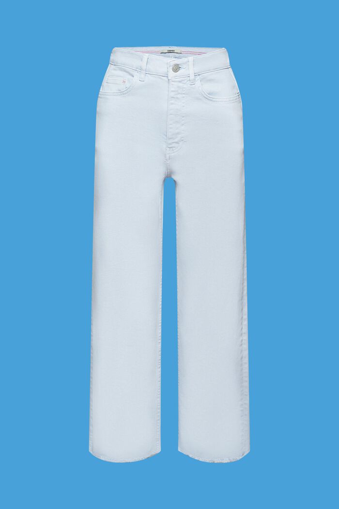 Korkeavyötäröiset suoralahkeiset housut, LIGHT BLUE, detail image number 7