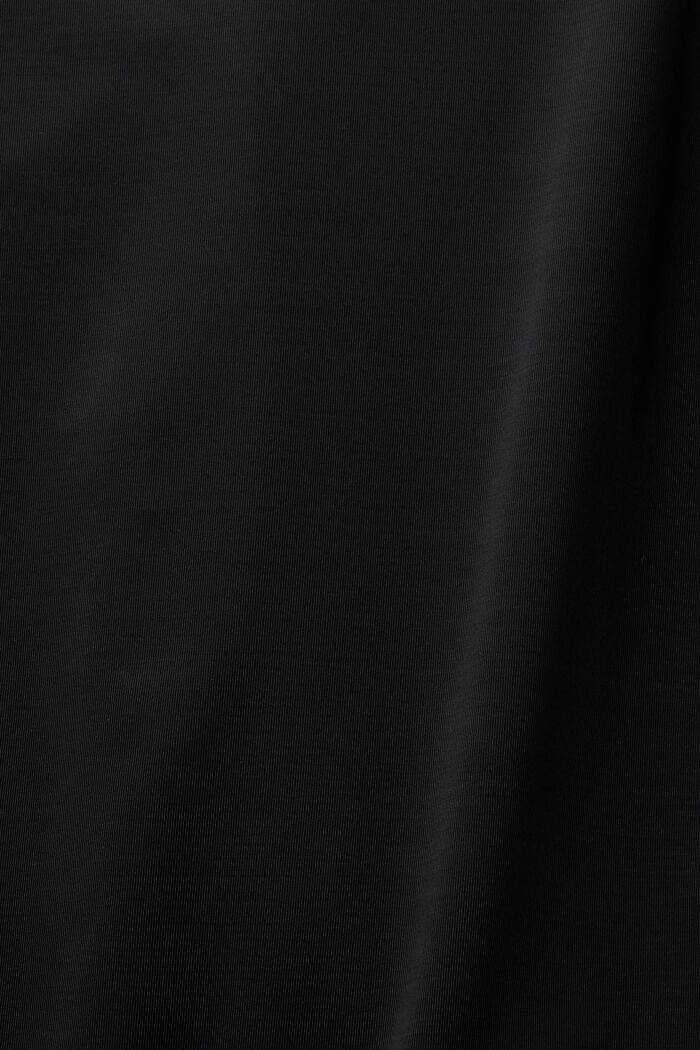 Pitkähihainen paita, jossa neliskulmainen pääntie, BLACK, detail image number 5
