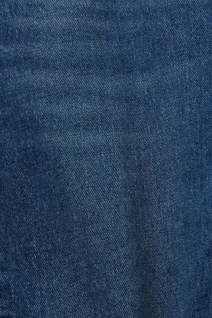 Korkeavyötäröiset slim-farkut, BLUE MEDIUM WASHED, detail image number 6