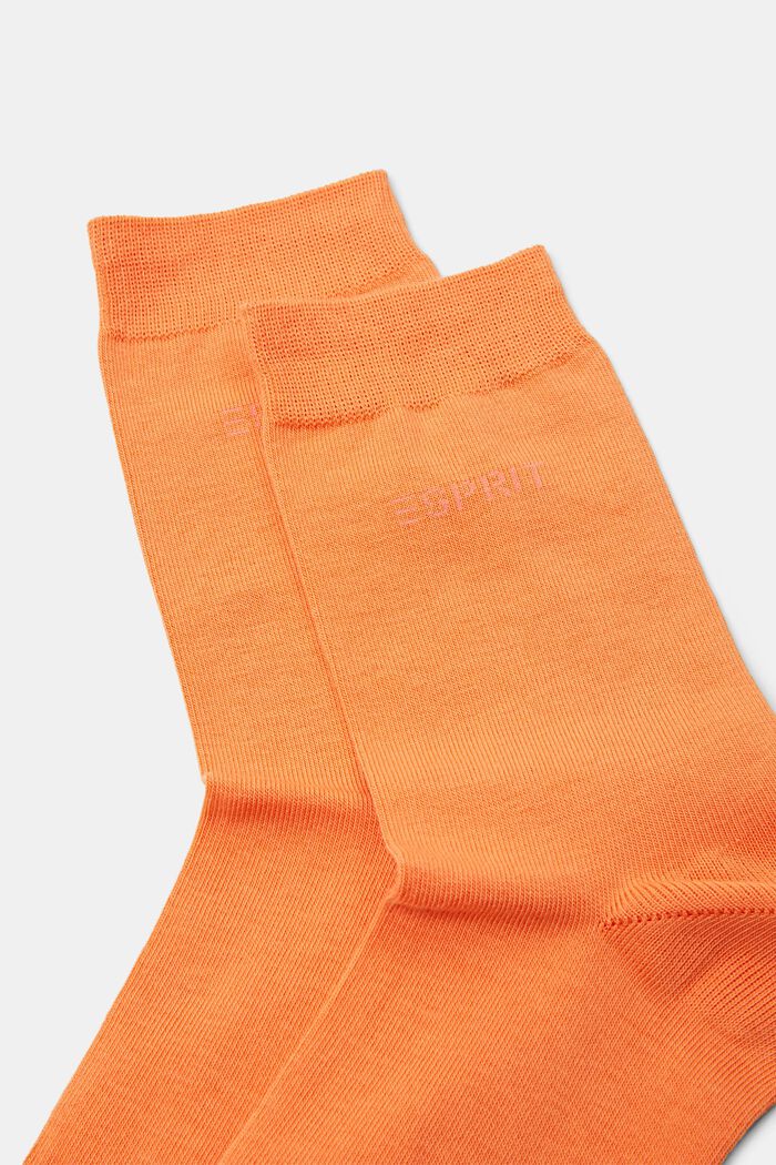 2 paria luomupuuvillasta valmistettuja sukkia, joissa neulottu logo, FIRE, detail image number 2