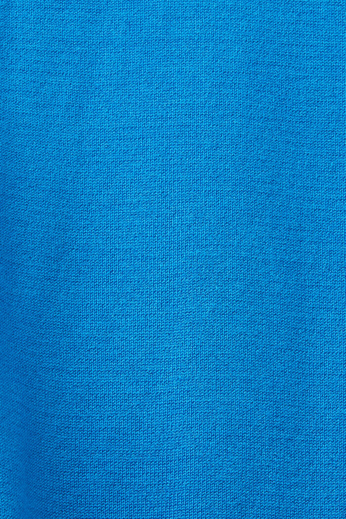 Poolokauluksellinen neulepusero, LENZING™ ECOVERO™, BLUE, detail image number 5